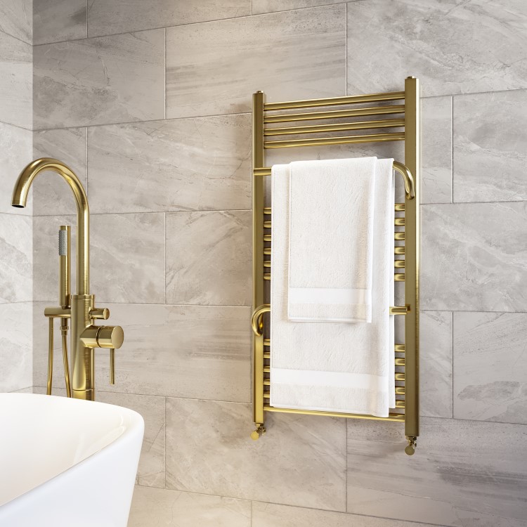 Brass Towel Radiator 1000 x 500mm - Nazco