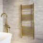 Brass Towel Radiator 1200 x 500mm - Nazco