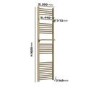 Brass Towel Radiator 1600 x 500mm - Nazco