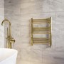 Brass Towel Radiator 650 x 500mm - Nazco