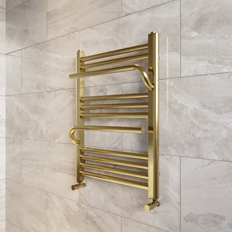 Brass Towel Radiator 650 x 500mm - Nazco