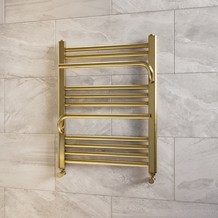 Brass Towel Radiator 650 x 500mm - Nazco
