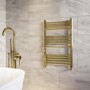 Brass Towel Radiator 800 x 500mm - Nazco