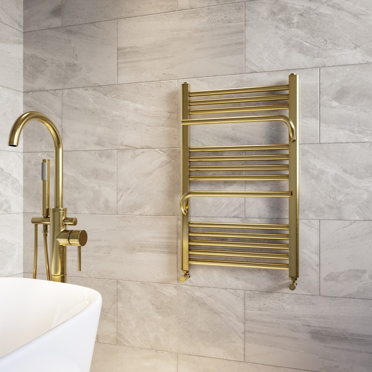 Brass Towel Radiator 800 x 500mm - Nazco