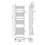 Black Towel Radiator 1600 x 500mm - Nazco