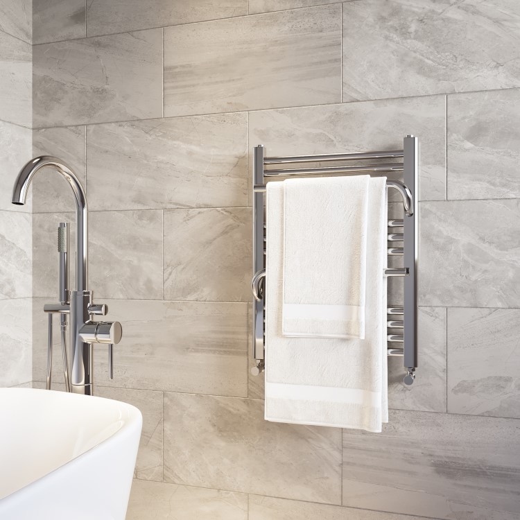 Chrome Towel Radiator 650 x 500mm - Nazco