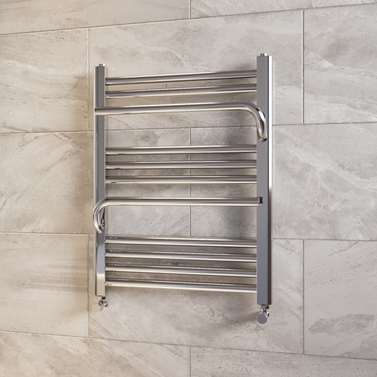 Chrome Towel Radiator 650 x 500mm - Nazco