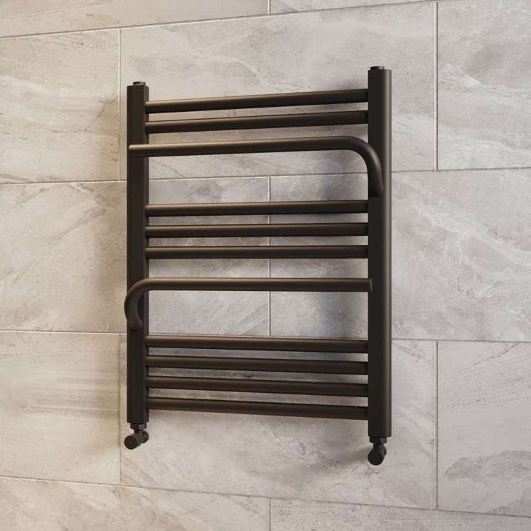 Black Towel Radiator 650 x 500mm - Nazco