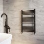Black Towel Radiator 800 x 500mm - Nazco