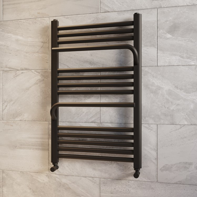 Black Towel Radiator 800 x 500mm - Nazco