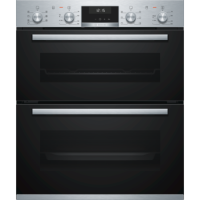 GRADE A1 - Bosch NBA5350S0B Serie 6 Multifunction Electric Built Under Double Oven - Stainless Steel