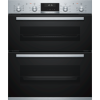 GRADE A1 - Bosch NBA5350S0B Serie 6 Multifunction Electric Built Under Double Oven - Stainless Steel