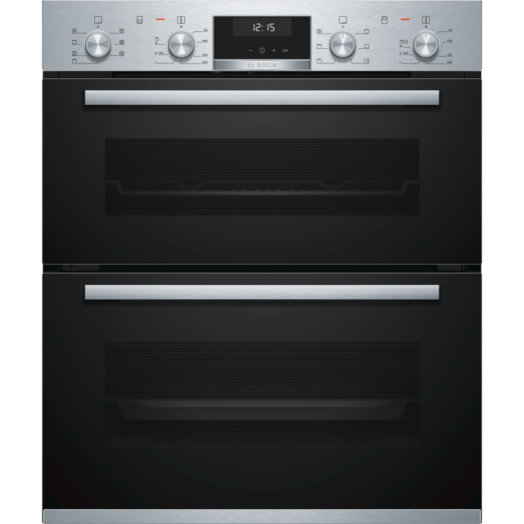 GRADE A1 - Bosch NBA5350S0B Serie 6 Multifunction Electric Built Under Double Oven - Stainless Steel