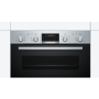 GRADE A1 - Bosch NBA5350S0B Serie 6 Multifunction Electric Built Under Double Oven - Stainless Steel