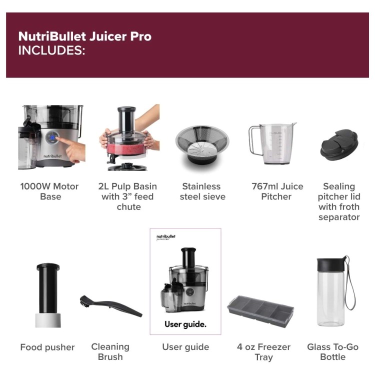 Nutribullet NBJ-200 Juicer Pro - Silver