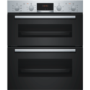 GRADE A2 - Bosch NBS113BR0B Serie 2 Multifunction Electric Built Under Double Oven - Stainless Steel