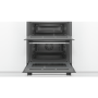 GRADE A2 - Bosch NBS113BR0B Serie 2 Multifunction Electric Built Under Double Oven - Stainless Steel