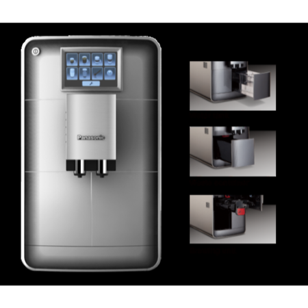 Panasonic NC-ZA1HXC Automatic Espresso Machine With Touch Screen Display - Silver