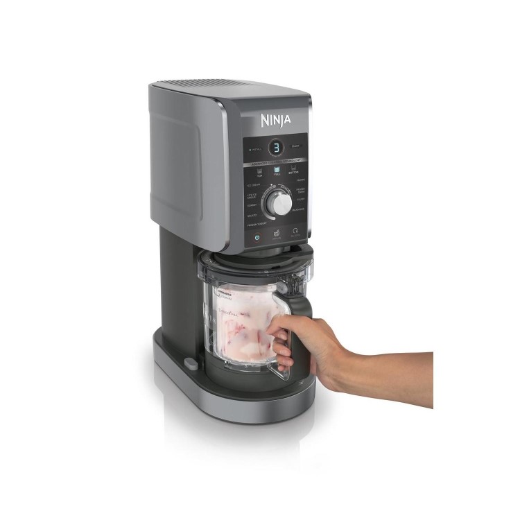 Refurbished Ninja NC501UK Deluxe 10-in-1 Ice Cream and Frozen Drink Maker - Black