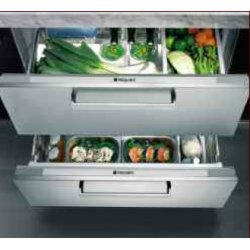 GRADE A1 - Hotpoint NCD191I 90cm Wide Integrated Fridge Drawers