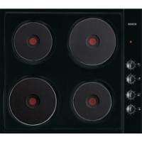Bosch NCT616C01 58cm Flush Fitting Sealed Plate Electric Hob Black
