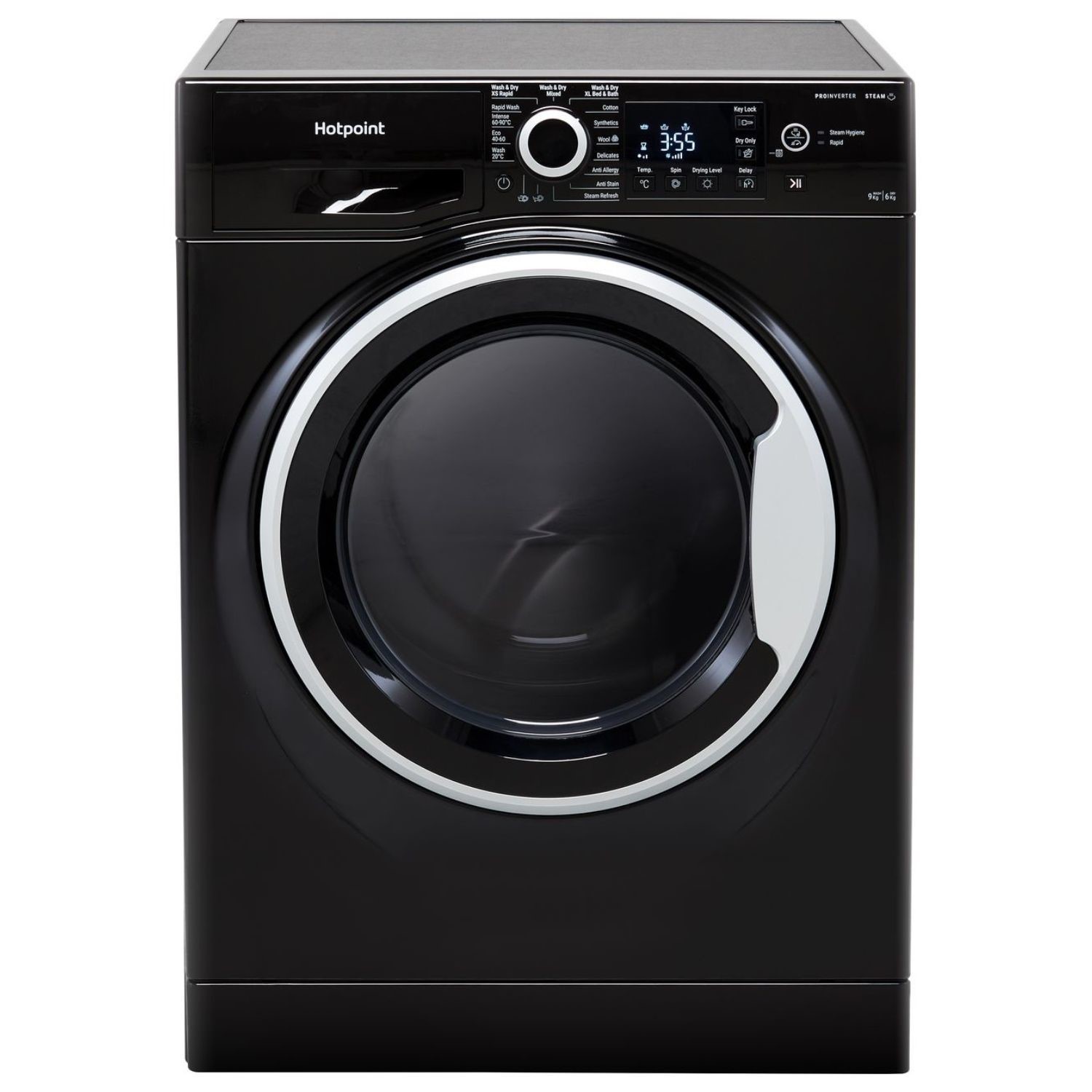 Hotpoint NDB9635BSUK Anti-stain 9kg Wash 6kg Dry 1400rpm Washer Dryer - Black