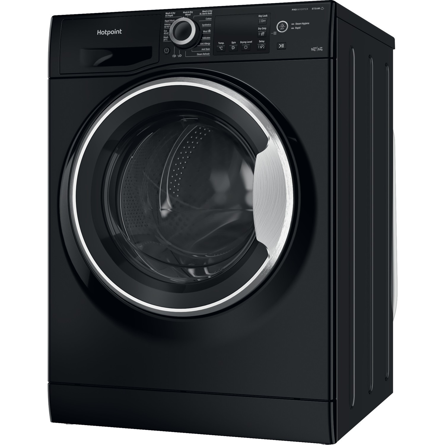 Hotpoint 9kg Wash 6kg Dry 1400rpm Freestanding Washing Machine Black hotpoint-9kg-wash-6kg-dry-1400rpm-freestanding-washing-machine-black