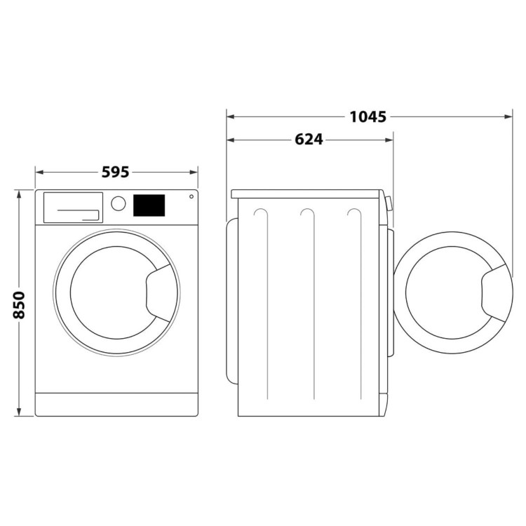 Hotpoint 10kg Wash 7kg Dry 1400rpm Washer Dryer - White
