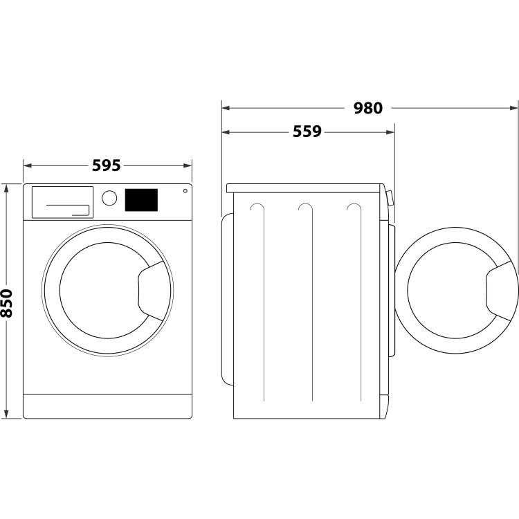 Hotpoint ActiveCare 8kg Wash 6kg Dry 1400rpm Washer Dryer - Black