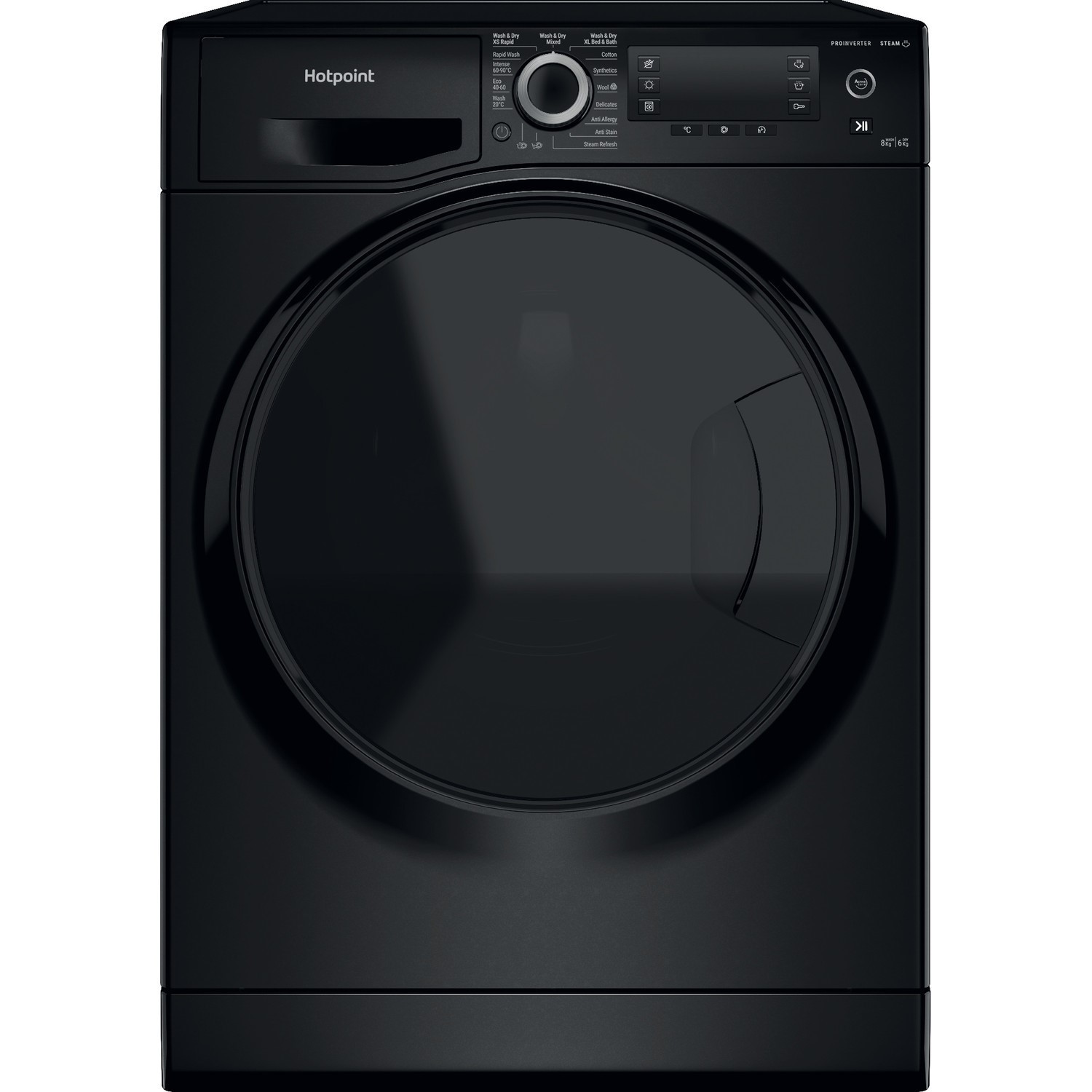 Hotpoint Activecare Ndd86448bdauk 8Kg Wash 6Kg Dry Washer Dryer, 1400Rpm D Rated,  NDD86448BDAUK