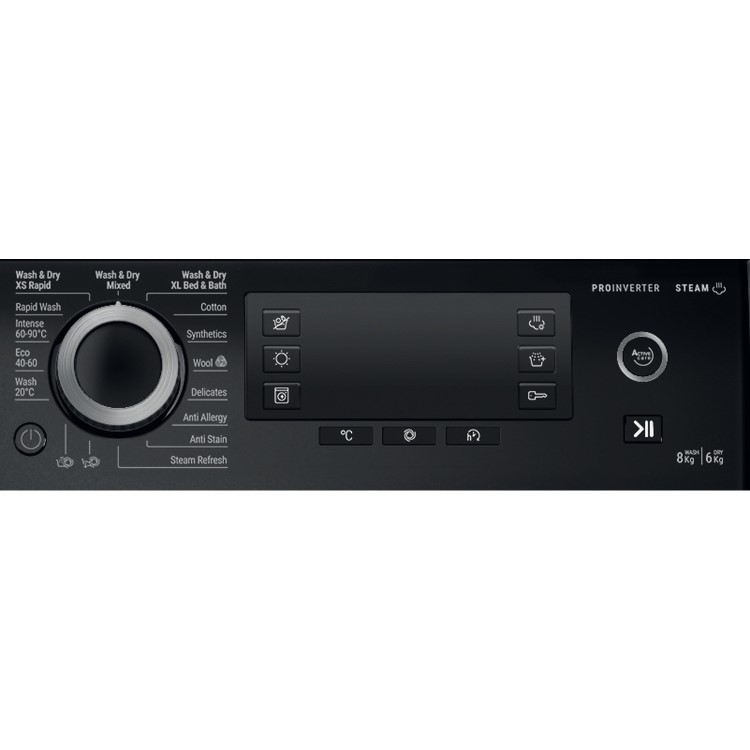 Hotpoint ActiveCare 8kg Wash 6kg Dry 1400rpm Washer Dryer - Black