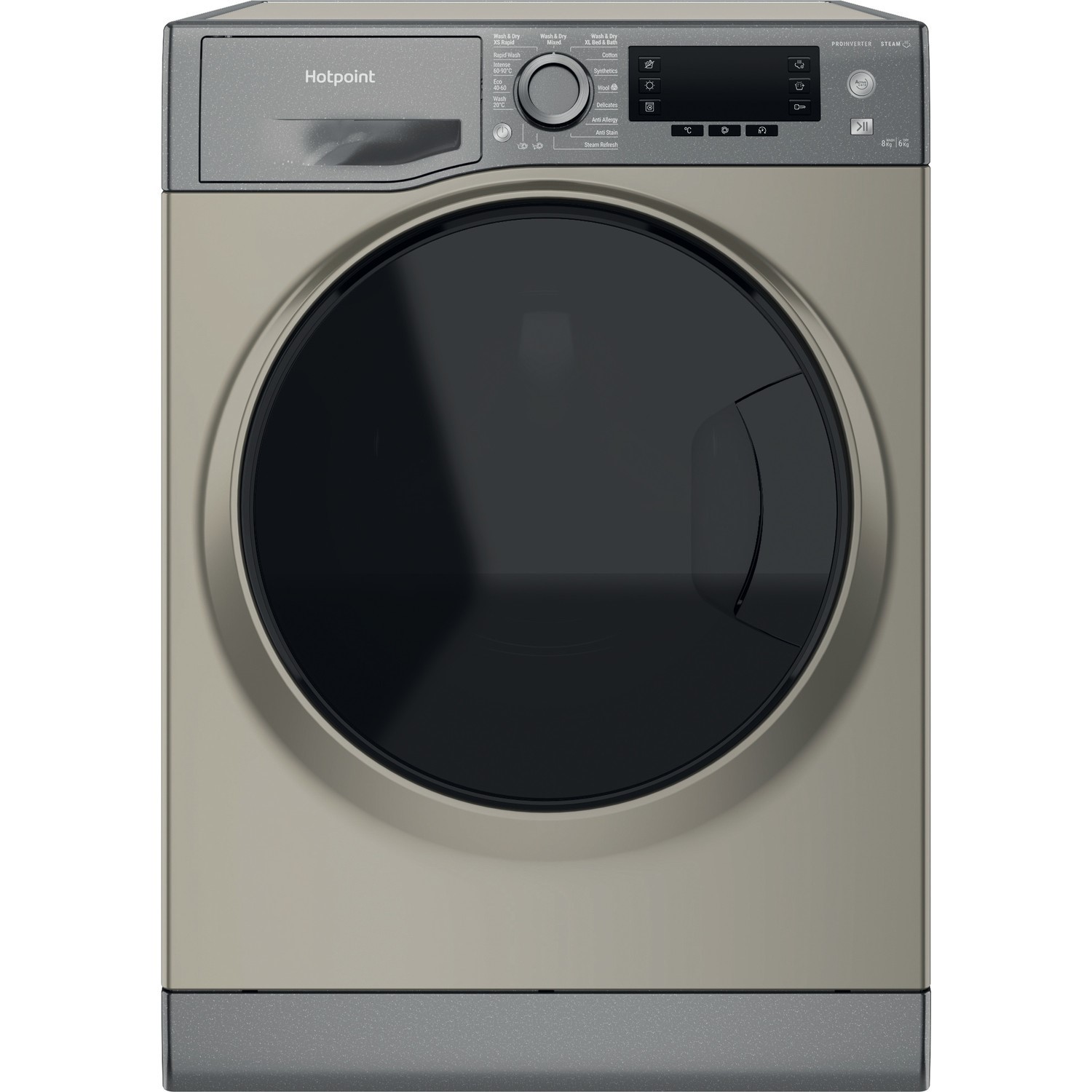 Hotpoint ActiveCare 8kg Wash 6kg Dry 1400rpm Washer Dryer - Energy Saving Steam - Graphite