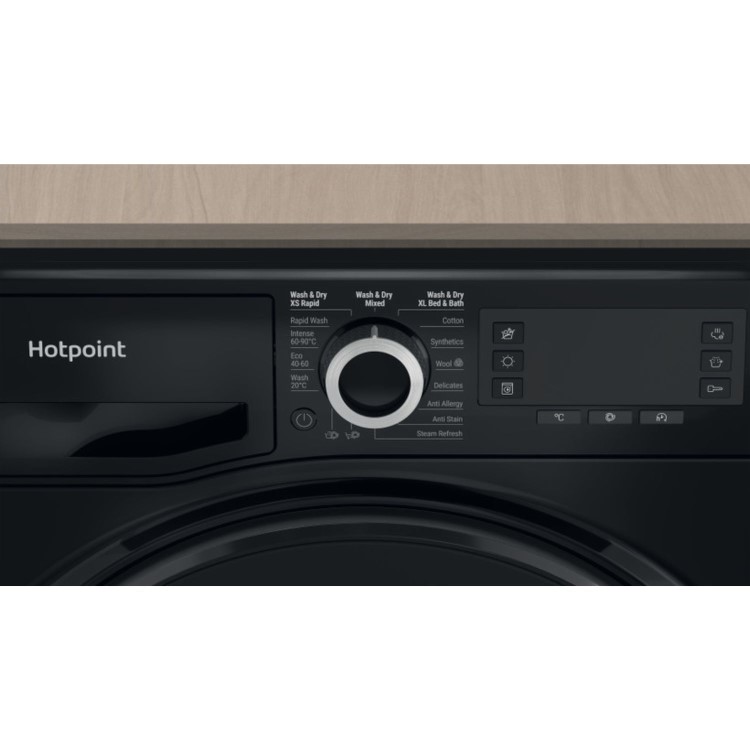 Hotpoint 9kg Wash 7kg Dry 1600rpm Washer Dryer - Black