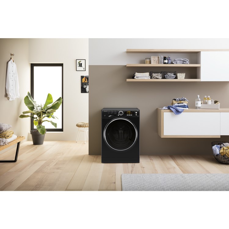Hotpoint Ultima S-Line 9kg Wash 6kg Dry 1600rpm Washer Dryer - Black