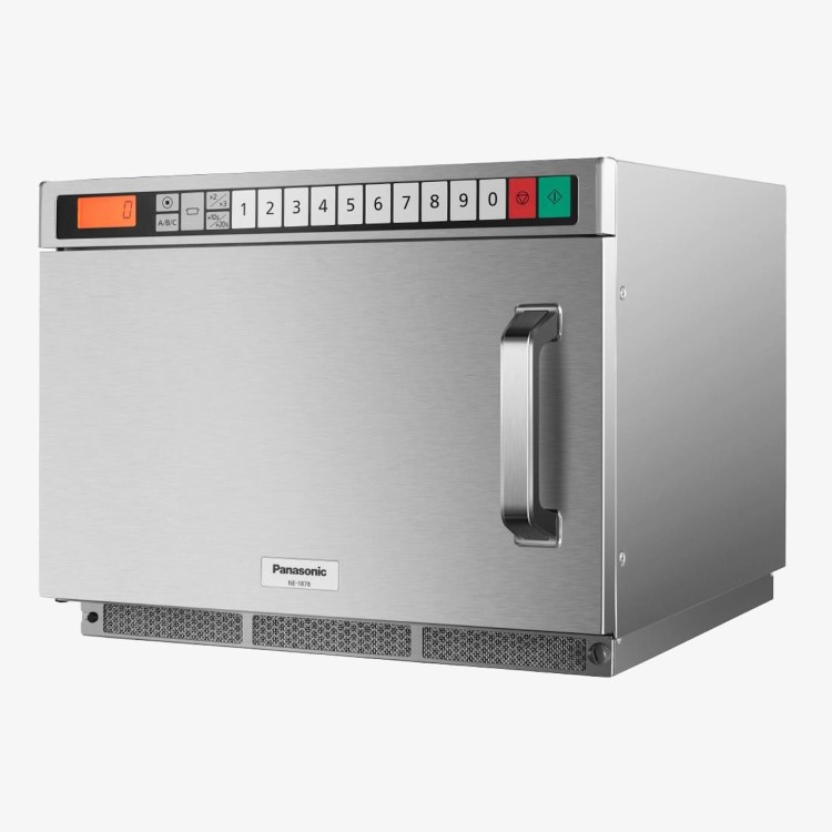 Panasonic NE1878  1800W Inverter Commercial Microwave - Programmable - Solid Door - 3 Years Full Onsite warranty