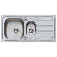 GRADE A2 - Taylor & Moore Ness 1.5 Bowl with Drainer Reversible Stainless Steel Kitchen Sink
