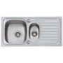 Taylor & Moore Ness Reversible 1.5 Bowl Stainless Steel Sink & Durham Chrome Tap Pack