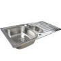 GRADE A1 - Taylor & Moore Ness 1.5 Bowl with Drainer Reversible Stainless Steel Sink