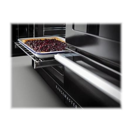 Rangemaster NEX110SODFFBL/C 119760 Nexus Steam 110cm Dual Fuel Range Cooker - Black