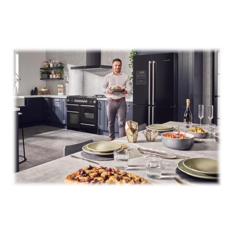 Rangemaster NEX110SODFFBL/C 119760 Nexus Steam 110cm Dual Fuel Range Cooker - Black