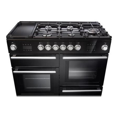 Rangemaster NEX110SODFFBL/C 119760 Nexus Steam 110cm Dual Fuel Range Cooker - Black