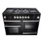 Rangemaster NEX110SODFFBL/C 119760 Nexus Steam 110cm Dual Fuel Range Cooker - Black
