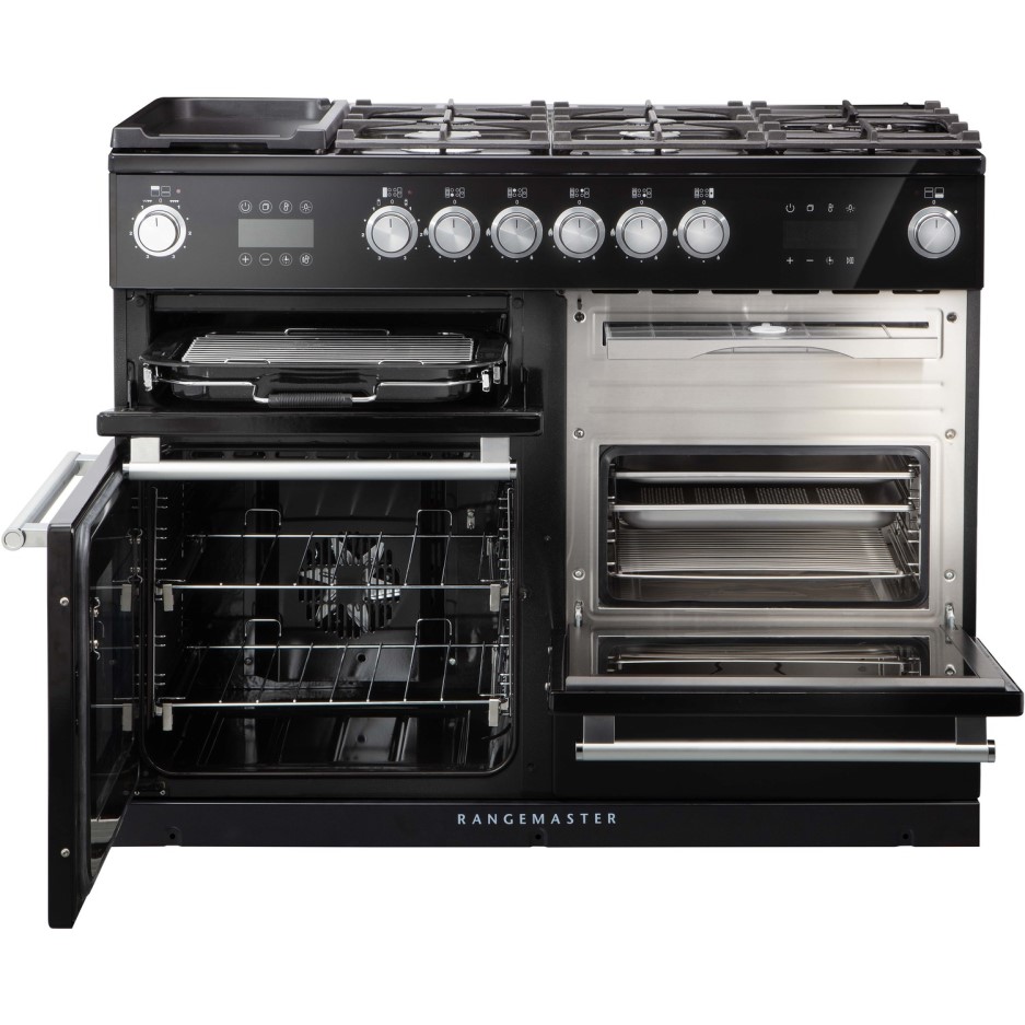 Rangemaster Nexus Steam 110cm Dual Fuel Range Cooker Slate Grey