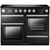 Rangemaster Nexus Steam 110cm Electric Range Cooker with Induction Hob - Black
