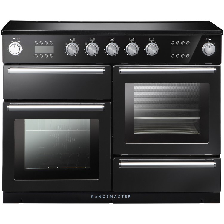 Rangemaster Nexus Steam 110cm Electric Range Cooker with Induction Hob - Black