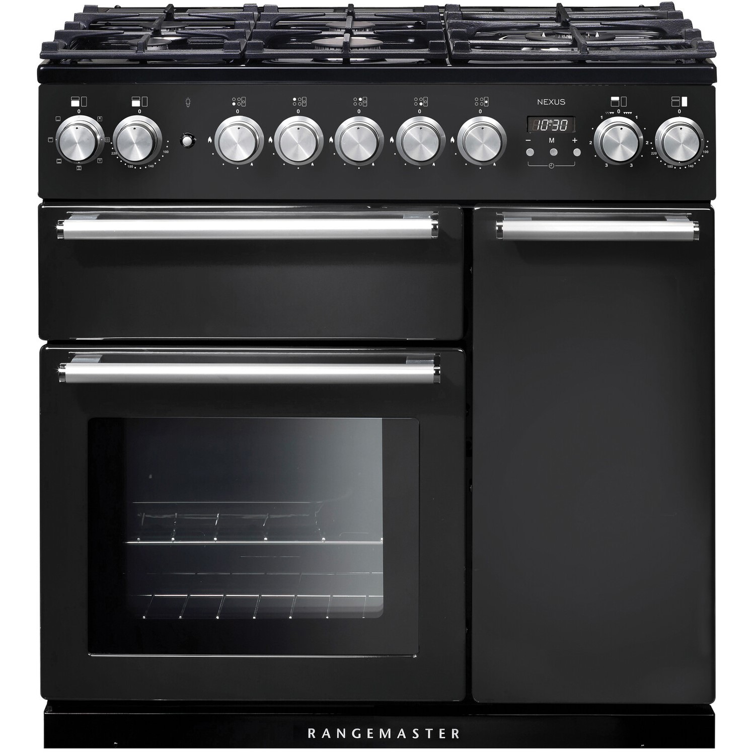 Rangemaster Nexus 90cm Dual Fuel Range Cooker - Black