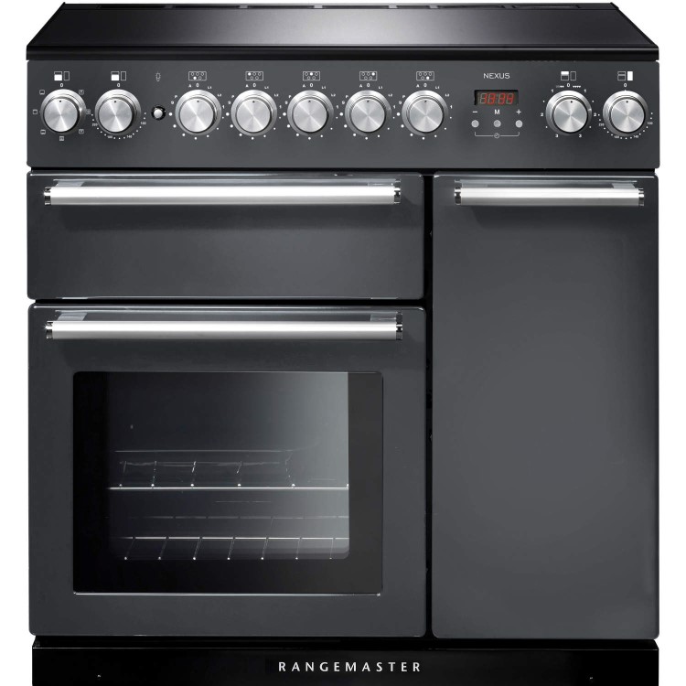 Rangemaster NEX90EISLC Nexus 90cm Electric Range Cooker with Induction Hob - Slate
