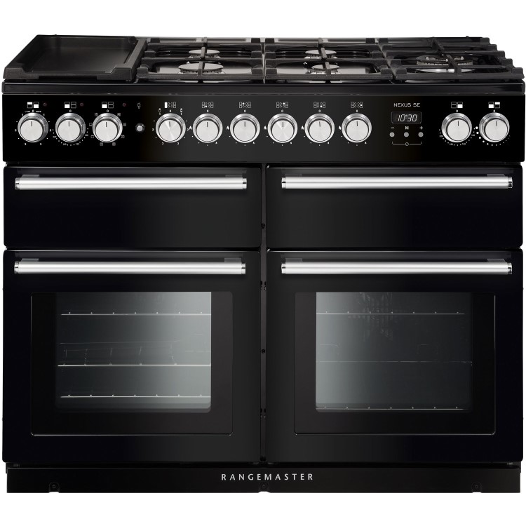 Ranagemaster NEXSE110DFBLC 11820 Nexus SE 100cm Dual Fuel Range Cooker - Black And Chrome