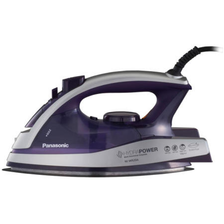 Panasonic NI-W920AVXC HydraPower Multi-Directional Soleplate Steam Iron - Silver & Violet