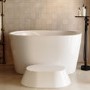 Freestanding Japanese Soaking Deep Bath With Seat 1200 x 630mm - Niki